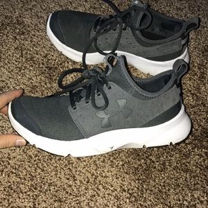 Grayish under armour shoes size 5.5